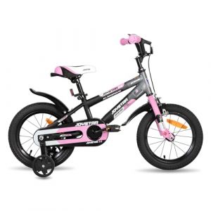 JOYSTAR Berry Vélo pour enfant de 4 à 7 ans, garçon et fille, 16 pouces avec stabilisateurs, rose (Dukee_EUSALE, neuf)