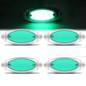 Xuzimaoyi Feux de Position Lat&eacute;raux LED Feu de Position Led Feux de Gabarit Lat&eacute;ral pour Camion Camping Car Voiture Remorque (Vert) (guangzhou xuzi maoyi youxian gongsi, neuf)