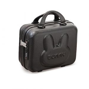 Balakaka Vanity Rigide Femme, Case ABS Trousse à Cosmétiques avec Serrure à Combinaison, Portable Imperméable de Voyage pour Femmes, Cadeau de Fille Noir (BESTLINK TECHNOLOGY S.R.L., neuf)