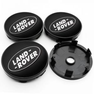 NIRBO Lot de 4 Capuchons de moyeu Central de Roue de Voiture chromés 62 mm pour Land Rover SV Freelander Discovery Defender Range Rover Evoque Sport, Garniture d'insigne d'autocollant de Pneu (OMAIDEZHENHAO, neuf)