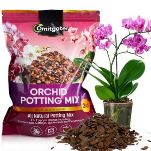 Omitgoter M&eacute;lange de rempotage d'orchid&eacute;es bio de 1 l, m&eacute;lange d'&eacute;corce d'orchid&eacute;e et de perlite, sp&eacute;cialement formul&eacute; pour les orchid&eacute;es (NURX Store, neuf)