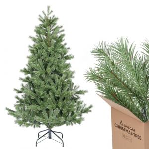 SALCAR Nordmann - Sapin de No&euml;l Artificiel de qualit&eacute; sup&eacute;rieure - 150 cm - 90% poly&eacute;thyl&egrave;ne - Moul&eacute; par Injection - avec syst&egrave;me de Pliage Rapide (Salcar GmbH, neuf)