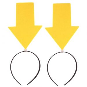 Didiseaon Bandeau Fleche Festival, 2 PièCes Bandeau FlèChe Accessoires DrôLe FlèChe Boppers De Cheveux De DéGuisement Cheveux Cerceau Vec Pointe De FlèChe Photoshoot Accessoires Jaune (Merkowski, neuf)