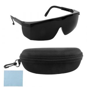 Hemlosk Lunettes de Protection Laser et Lumière Pulsée, IPL 190-540nm Lunettes de Sécurité Laser, Lunette Bricolage avec étui, Protection Contre les UV, Epilateur Lumiere Pulsee, Lunette UV 400 (ZhangLiangXu, neuf)