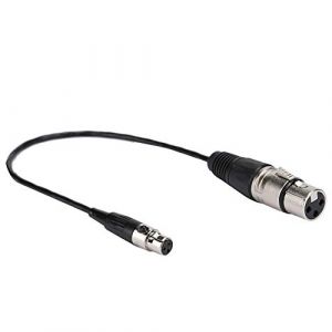 Mini XLR Femelle Plug Mini XLR 3pin Plug to Standard XLR 3pin Female Connector C&acirc;ble Audio pour Cam&eacute;ras/SLRs Standard Microphone Connexion (Yunir, neuf)