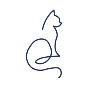 Tattwo.me - Tatouage temporaire pour adultes et enfants, 2 semaines, résistant à l'eau - chat en style line art – Encre végétale - certificat cosmétique UE - (9X9 M0191). (Tattwo me, neuf)