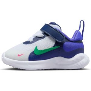 Nike Chaussures de Sport Unisexes pour Enfant Revolution 7 (TDV), White Stadium Green Persian Violet, 23.5 EU (Isola 2, neuf)