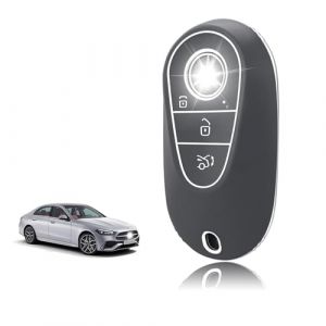 TOOMUME Coque Cl&eacute; TPU, Etui Cl&eacute; &Eacute;tui Cl&eacute; Adapt&eacute; pour Mercedes Benz C/E/G/S Classe W223 W206 S300 S350 S400 S450 S350L S400L S450L S500L Maybach, Couvre Clef Cache Cle Voiture Tel&eacute;commande - Smart Key (TOOMUME, neuf)