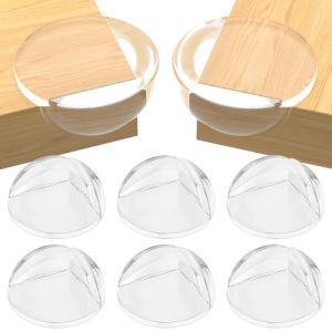 MARICATO Coin de Table Protection Bebe, 6 PCS Protection Coin de Table bébé, Rond Formes Transparent Protection Angle Meuble, Protege Coin de Table Bebe pour Securite Enfant Sécurité Domestique (MARICATO, neuf)