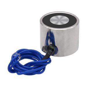 Électroaimant DC 12V 50N 11LB/5Kg Maintien d'aspiration Cylindre de levage solénoïde rond 25 x 20mm (Uxney -FR, neuf)