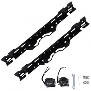 Krtopo Outil de Parallélisme avec Mètres Rubans et Clés - Outils de Géométrie en Acier Inoxydable Antirouille Mesures Rapides et Précises du Carrossage/Pincement Voiture SUV Camion Léger (Noir) (aqhtrade, neuf)