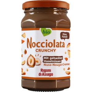 Rigoni di Asiago Nocciolata Crunchy, cr&egrave;me de noisette sans huile de palme, cr&egrave;me de nougat aux noix sans huile de palme, 250 g (taleoo, neuf)