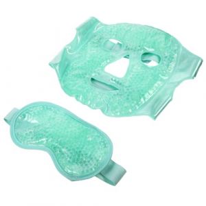 IWOWHERO Masque Gel Réutilisable Visage et Yeux Pack Froid et Chaud Fatigue Gonflement Confortable et Portable pour Sommeil et Relaxation Couleur Aléatoire Couleur Aléatoire (Ssaaya, neuf)