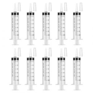 10 Pièces Seringue 60ml, 60ml Grosse Seringue Plastique, Pour Science Laboratoire, Jardin, Arrosage, Mesure De Liquide (UP LII, neuf)