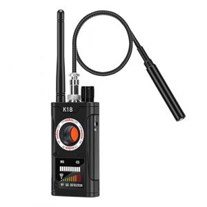 Mokhike Detecteur de Camera et Micro Espion, Bug D&eacute;tecteur RF sans Fil, D&eacute;tecteur de Micros GPS, GSM &Eacute;Coute Device Finder Radar Radio Scanner Signal sans Fil Alarme pour Bureau, Domicile, H&ocirc;tel (Mokhike FR, neuf)