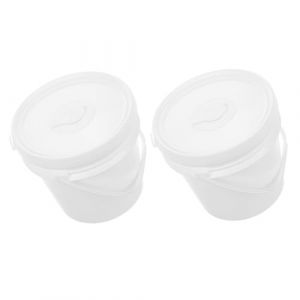 ELAYARD 2 Pi&egrave;ces Bo&icirc;te de Rangement Lingettes Plastique avec Couvercle Seau Hygi&eacute;nique &Eacute;tanche pour Lingettes Portatif pour Voiture et Salle de Bain Lot (Heyyii, neuf)
