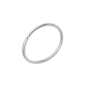 Body CAC Acier 0.6&times;8mm Anneau de nez extra fin recuit chirurgical sans couture, anneau fendu, 0,6mm, l&egrave;vre, h&eacute;lix, cartilage, bijoux de piercing hypoallerg&eacute;niques pour femmes (Body CAC piercing, neuf)