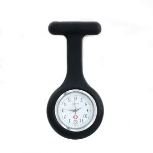 SHUBEIEUMI Montre à Gousset D'infirmière, Infirmière Montre Broche en Silicone avec Broche, Cadeau pour Les infirmières et médecins (Rong Song Uk, neuf)