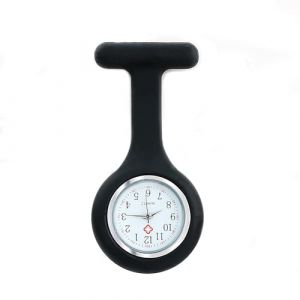 SHUBEIEUMI Montre à Gousset D'infirmière, Infirmière Montre Broche en Silicone avec Broche, Cadeau pour Les infirmières et médecins (LANDONG SHOP, neuf)