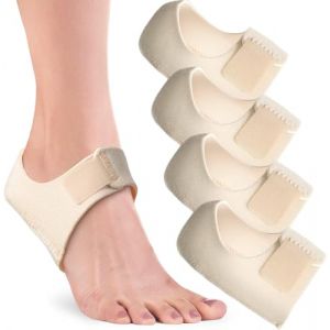 1 Pair Talonnette Epine Calcaneenne Protege Talon Chaussures Protège Talon Silicone Semelle Epine Calcaneenne Pour Homme et Femme Protection Anti Douleur du Talon (L 40-46) (Beige S (4pcs)) (jixinzhaodianzi, neuf)