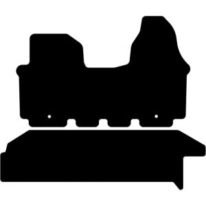 Kovvar Tapis de Sol Compatible avec Renault Trafic 2001-2014 Correspondant à la Version: 2 | Portes coulissantes Simples | Empattement Court | Qualité: Premium (Kovvar, neuf)