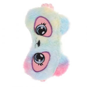 Gogogmee Masque de Sommeil Gar&ccedil;on Fille et Adulte Peluche Motif Cartoons Yeux Mignons Masque Nuit Doux Bloquant Lumi&egrave;re pour Sieste et Voyage (Xiaanmall, neuf)