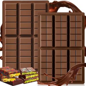 RDDAIPE 2 Pi&egrave;ces Moule Tablette Chocolat, Moule Chocolat, Moule Silicone Chocolat, Moule a Chocolat, Antiadh&eacute;sifs, sans Bpa, pour Chocolat, Pralines, Bonbons, P&acirc;tisserie (STORE DI MARTINO LUIGI S.R.L., neuf)