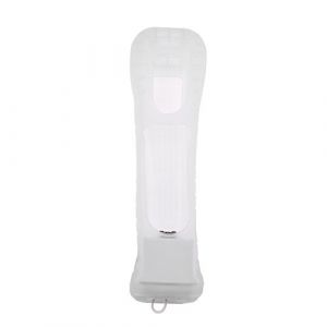 Adaptateur de Capteur Motion Plus avec étui en Silicone, étui de Protection en Silicone étendu pour Télécommande Wii, Compatible avec Divers Jeux Wii (Noir)(Blanc) (Richer-R123, neuf)