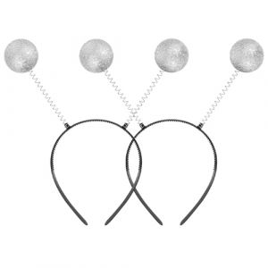 COLLBATH Lot De 5 -Têtes D'Antenne Extraterrestre À Paillettes Accessoires De Fête Sur Le Thème De L'Espace Pour Déguisement De Cosplay Extraterrestre (Murdoffi, neuf)