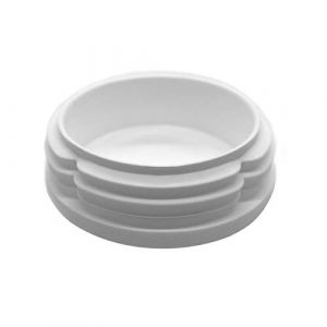 Enkotrade Lot de 21 bouchons &agrave; ailettes blancs ronds avec un diam&egrave;tre de 50 mm, bouchons de tuyau, bouchons en poly&eacute;thyl&egrave;ne de qualit&eacute; sup&eacute;rieure, bouchons d'extr&eacute;mit&eacute;, capuchons ronds (Enkotrade, neuf)