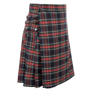 YAODAMAI Jupe de f&ecirc;te &eacute;cossaise pour Hommes Mode Vintage Check Contraste Jupe pliss&eacute;e Guerrier m&eacute;di&eacute;val Kilt (OWENMDD, neuf)