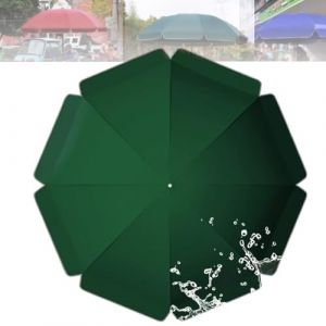 IMUNKT Toile De Rechange Pour Parasol D'extérieur, Diamètre 180-300cm, 8 Baleines/10 Baleines, Tissu De Rechange Imperméable, Auvent De Remplacement Pour Parasol De Table De Marché(Green,280cm(9.2ft)/ (AuroraStock, neuf)
