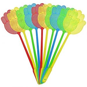 TANCUDER 20 Pièces Tapette à Mouches Plastique Tapette Contre Les Ravageurs Tapette à Mouches Manuelle Tapette Moustique Tapette à Mouche Main Swatter de Mouche Coloré pour Ravageurs, Mouches (TANCUDER, neuf)