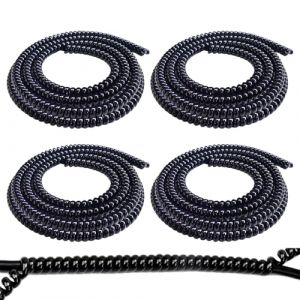 Xiuyer Range Cable, Cache Cable, Cable Management, Gaine Cable, 4 Pi&egrave;ces 1M Gaine Spirale Flexible Universel 6mm, Wire Protection de C&acirc;ble en Spirale pour Trottinette Brake, pour Cable Management (Xiuyer, neuf)