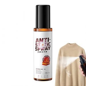 Anti-Static Spray - 100ml Clothing Static Guard With Cationic Formula | Practical Fabric Spray For Moderate Crease Release & No Harsh Scent (gahen, neuf)