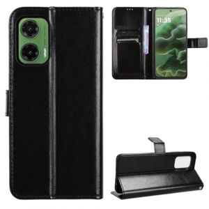 zZjoOoj Coque pour Motorola Moto G35 5G,Case Protection Housse Premium en Cuir PU,Porte-Carte et Pochette à Monnaie Etui,[Fermeture Magnétique] [Etui à Rabat] - Noir (zZjoOoj-direct, neuf)