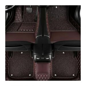 Antid&eacute;rapants Voiture pour Jaguar pour XJ 2010-2015 2016 2017 2018 Tapis Sol Voiture Tapis Coffre/Dossier Chargement(Caf&eacute;) (tangdoubaihuo, neuf)