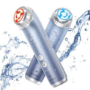 IBORRIA Aura2 Pro Appareil Radiofréquence Visage 2MHz, Appareil Anti Rides Lifting Visage avec Luminothérapie, 90kHz EMS Appareils de Tonification pour le Visage, Appareil Massage Visage (Bleu) (IBORRIA Official FR, neuf)