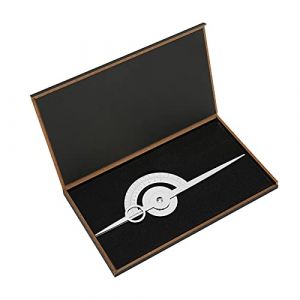 Leapiture Outil de dessin de tatouage Règle de mesure des sourcils Règle d'équilibre Règle de guide des sourcils Modèle de règle de dessin de tatouage Pochoir de mise en forme des (Argent) (Lusiyik, neuf)