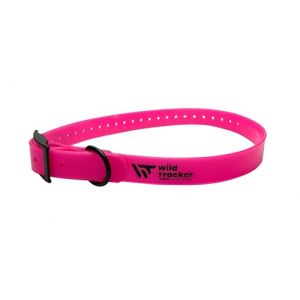 wild Tracker, Collier, Modèle X-PERT, Couleur Rose, Résistant à la Chaleur et au Froid, Imperméable et impétrucible, Taille M, 30 Trous pour Un Tour de Cou de 33.5 à 64.5 cm (eTAIL Distribution, neuf)