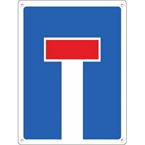 Pubblimania Voie sans Issue | Panneau en aluminium pour extérieur métal résistant épaisseur 3 mm (20 x 30 cm, Voie sans Issue) (Pubblimania, neuf)