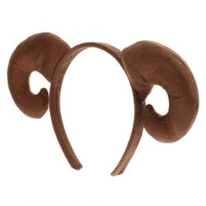 Ciieeo Bandeau De Mouton Chèvre Bandeau De Costume De Mouton Groupe Cerceaux En Poils De Chèvre En Peluche Cerceaux Pour Cheveux En Cornes De Bélier Coffee Peluche Courte (B Breathtaking, neuf)
