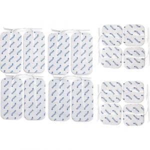 16 électrodes axion | Patchs 10x5 cm et 5x5 cm pour électrostimulateur TENS et/ou EMS réutilisables et autocollants avec connexion filaire de 2 mm (axion France, neuf)