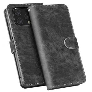YSONCHAN Coque pour Doogee N55/Doogee N55 plus/N55 Pro, Cuir PU Housse Blocage RFID avec Fermeture Magnétique, Flip Portefeuille Étui de Protection Type. Noir (wumanjiman, neuf)