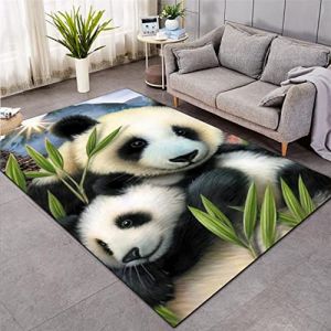Tapis de Salon 3D Animal Chat Chien Panda Jungle Tigre Singe Motif Adolescent Gar&ccedil;on Fille D&eacute;coration de la Chambre Tapis Antid&eacute;rapant de Jeu Pour Wnfants en Flanelle Douce (Multi 1,160x200 cm) (Sticker Superb, neuf)