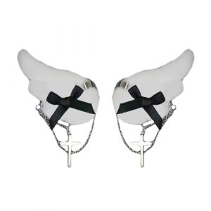 Crogspadedant Pince &agrave; cheveux pour fille N&oelig;ud papillon Ailes d'ange Pinces &agrave; cheveux non calmes Barrettes Femmes D&eacute;coration de cheveux (DawenYIsheng, neuf)