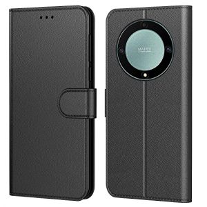 Tenphone Coque pour Honor Magic 6 Lite 5G, Coque Magic 6 Lite,Etui Protection Housse Premium en Cuir PU, [Emplacements Cartes], Pochette Flip Case Compatible avec Book (Noir, Magic6 Lite) (ADHLINE (Expédié depuis France), neuf)