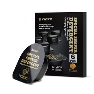 Yinke 6 Packs se Concentrer de Liquide de Nettoyage pour les Cartouches Braun Clean and Renew CCR, Liquide de Nettoyage de Rasoir de Remplacement pour la Station de Nettoyage Braun, (6pcs) (Aobika EUR, neuf)