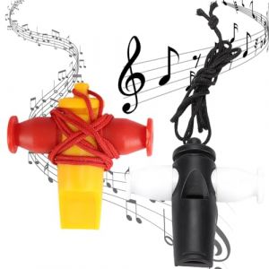 OUDQFCJ 2 pièces Sifflet de samba en plastique, pour effets, samba, De Samba, De Danse, portable, Pour Spectacle, Pour Samba, Pour musical, instrument de musique pour accompagnement musical (Mapico, neuf)