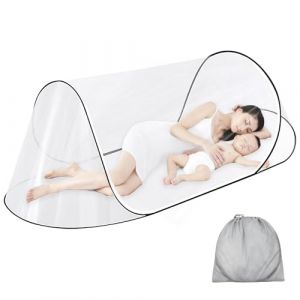 Moustiquaire Pliable Ultra Légère, Tente De Camping Portable, Moustiquaire Pop Up 200x80cm, Moustiquaire De Voyage, Moustiquaire De Lit Pliable, Moustiquaire Pop-Up, Moustiquaire Pliable Rapide (annakojisu, neuf)